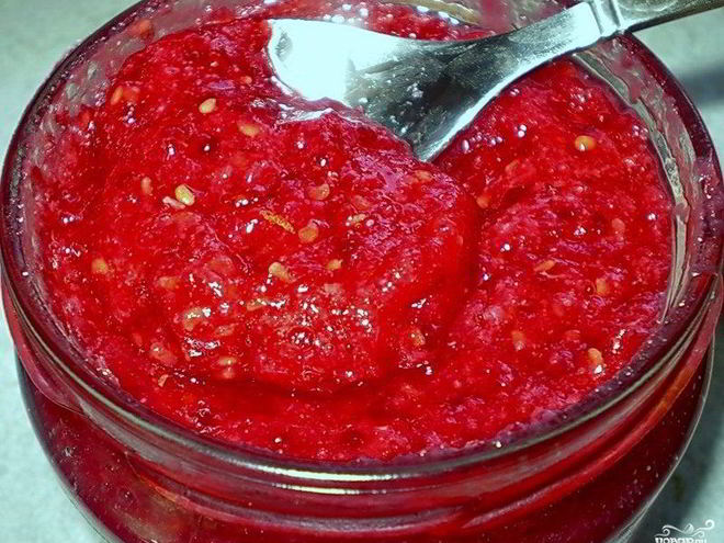 Рецепт варенья из яблок и малины