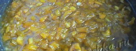 варенье на сковородке из тыквы. Шаг 6