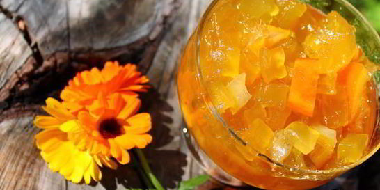 Янтарное варенье из кабачков