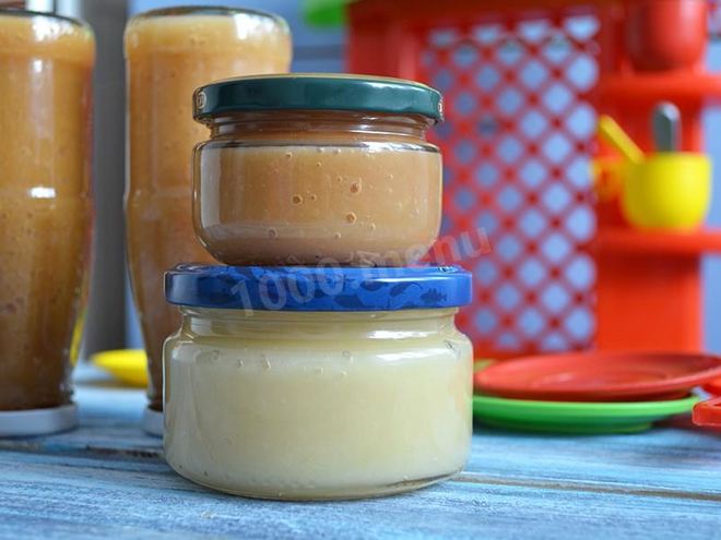 Рецепт яблочного пюре на зиму для детей