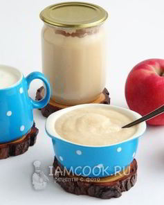 Яблочное пюре со сливками на зиму