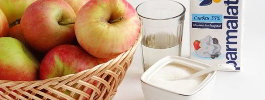 яблочное пюре со сливками на зиму. Шаг 2