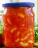 Закатка салатов с фасолью