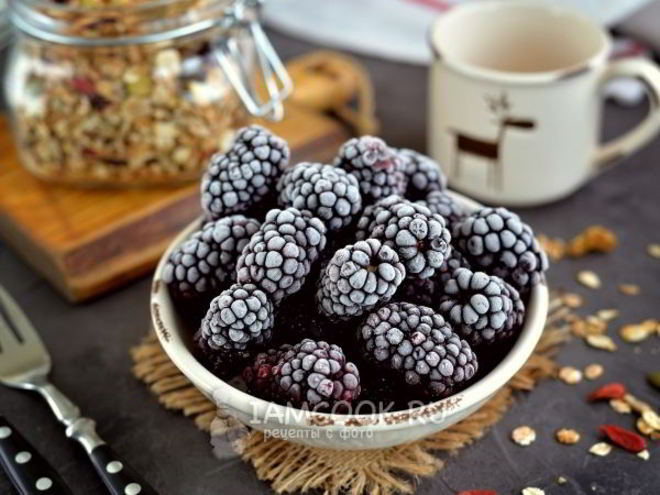 Рецепт заморозки ежевики на зиму