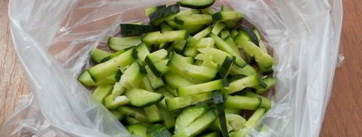 заморозка свежих огурцов на зиму. Шаг 3