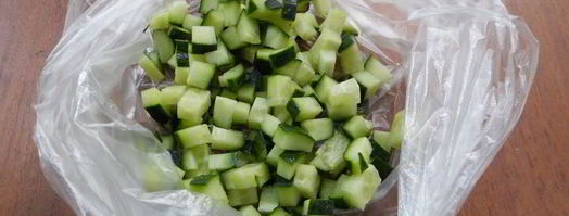 заморозка свежих огурцов на зиму. Шаг 6