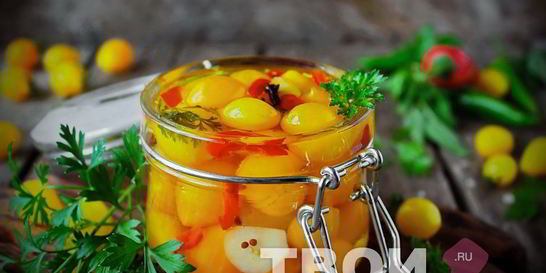 Желтые помидоры на зиму