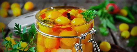 желтые помидоры на зиму. Шаг 8