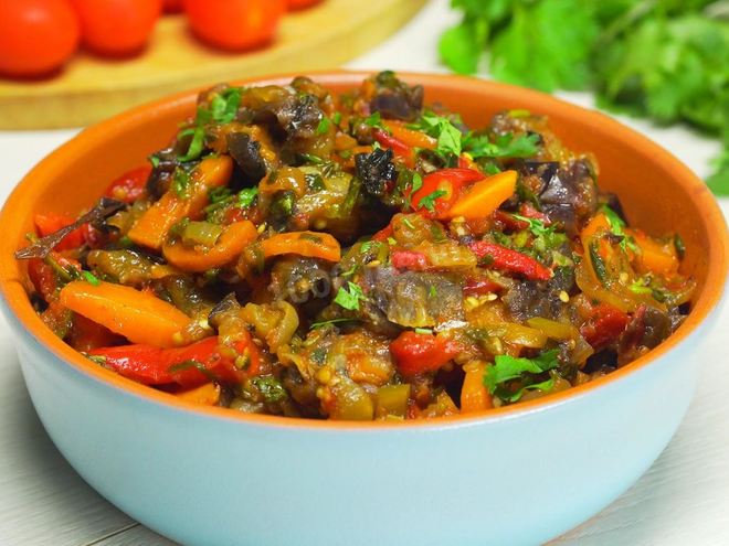 Рецепт аджапсандала по-грузински с баклажанами