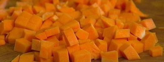 башенки из баклажанов с тыквой, гранатом и мятой. Шаг 4