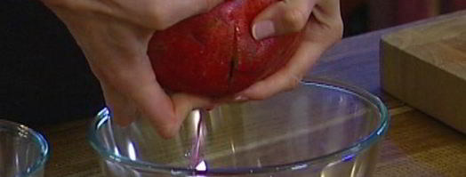 башенки из баклажанов с тыквой, гранатом и мятой. Шаг 11