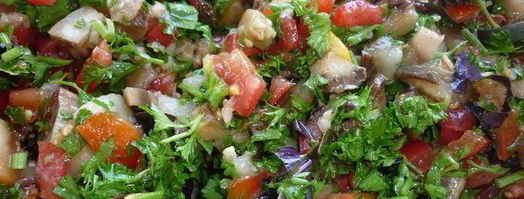 буйство цвета с печеными баклажанами. Шаг 13