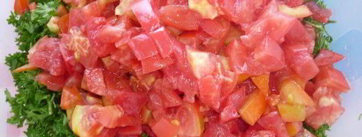 буйство цвета с печеными баклажанами. Шаг 9