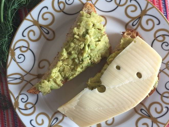 Рецепт бутерброда с авокадо