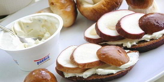 Бутерброд с белым грибом