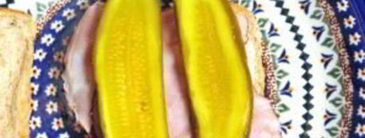 бутерброд с солеными огурцами. Шаг 2