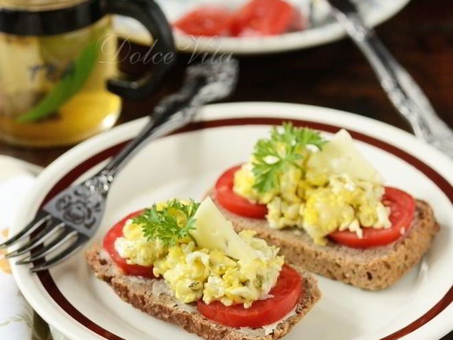 Рецепт бутерброда с яйцом и сыром