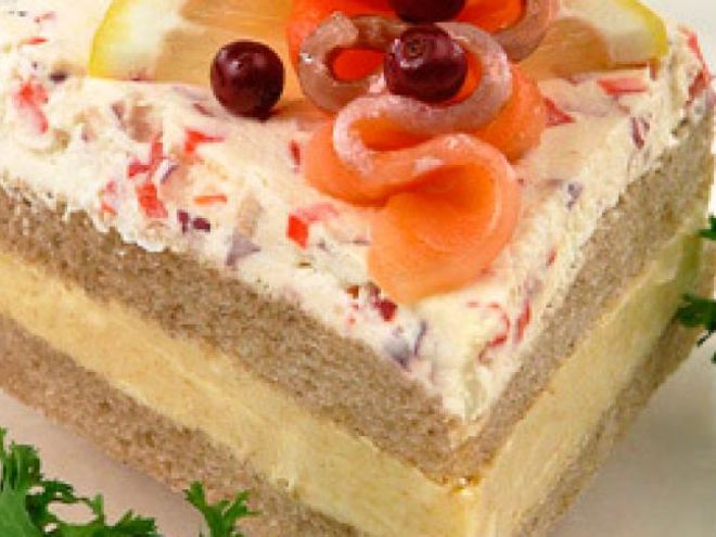 Рецепт бутербродного торта элитного