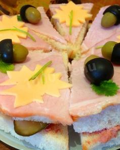 Бутербродный торт