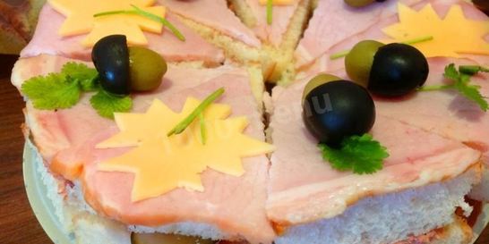 Бутербродный торт