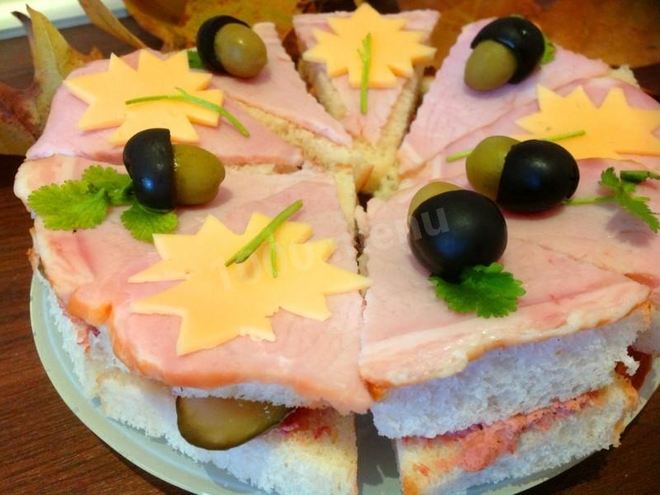 Рецепт бутербродного торта