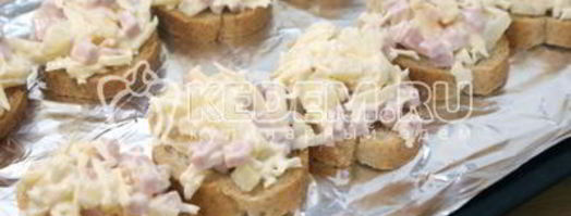 бутерброды гавайские. Шаг 4