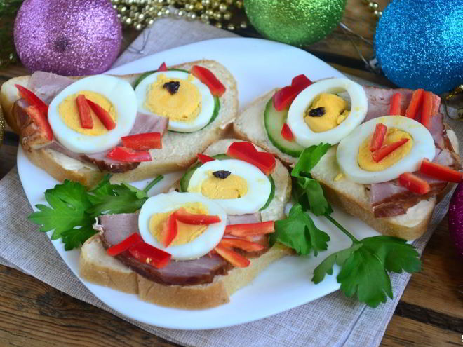 Рецепт бутербродов петушки