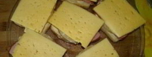 бутерброды с ананасами и ветчиной. Шаг 4