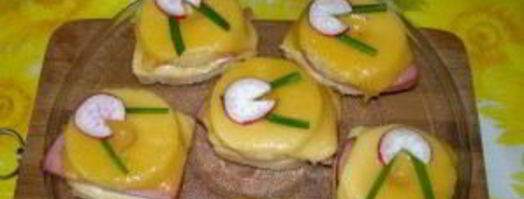 бутерброды с ананасами и ветчиной. Шаг 6