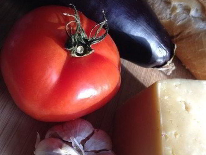 Рецепт бутербродов с баклажанами и помидорами