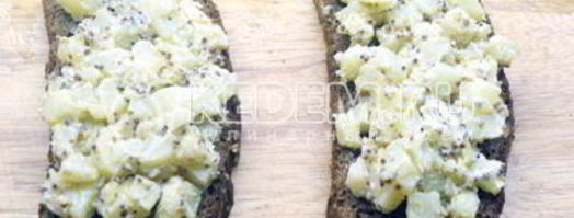 бутерброды с картофелем. Шаг 3