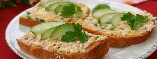 бутерброды с консервированной горбушей и сыром. Шаг 5