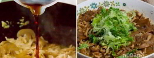 бутерброды с курицей и шампиньонами. Шаг 3