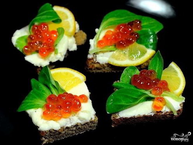 Рецепт бутербродов с маскарпоне