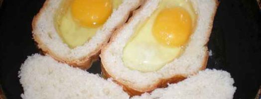 бутерброды с обжаренным яйцом. Шаг 7