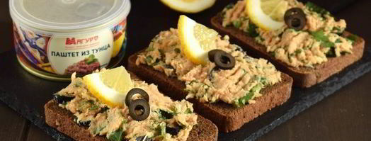 бутерброды с паштетом из тунца. Шаг 3