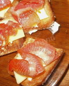 Бутерброды с семгой — Кростини