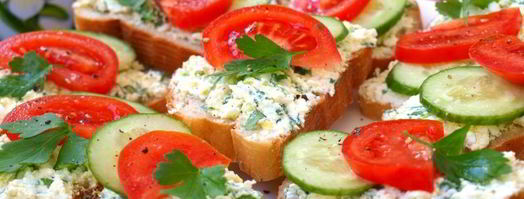 бутерброды с творогом, яйцом и черемшой. Шаг 4