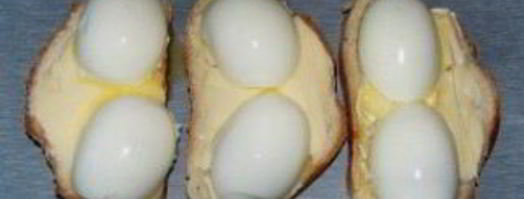 бутерброды с яйцом и сыром. Шаг 4