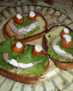 Бутерброды Веселые Мордашки