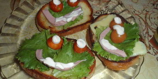 Бутерброды Веселые Мордашки