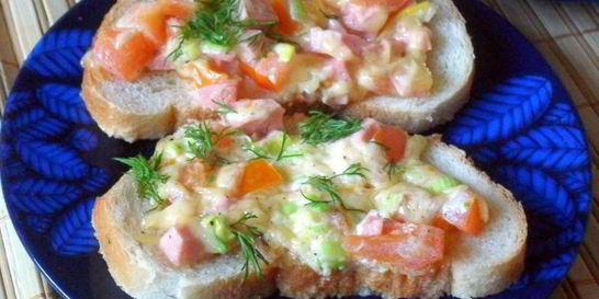 Горячие бутерброды Мозаика