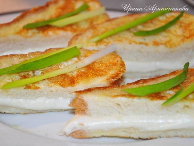 Рецепт горячих бутербродов с моцареллой