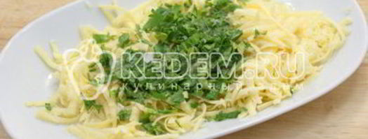 горячие бутерброды с сыром и зеленью. Шаг 3