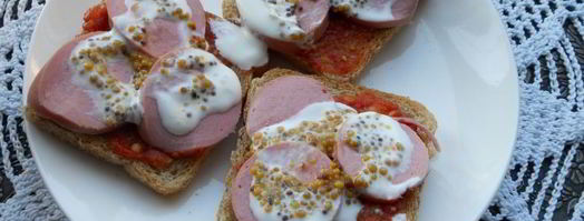 горячие бутерброды за 2 минуты в микроволновке. Шаг 2