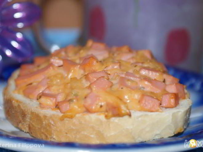 Рецепт горячего бутерброда