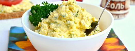 намазка для бутербродов из вареных желтков и плавленого сыра. Шаг 5