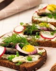 Норвежские бутерброды с рыбой смерребред