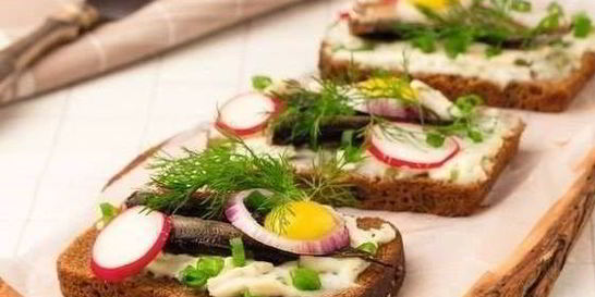 Норвежские бутерброды с рыбой смерребред