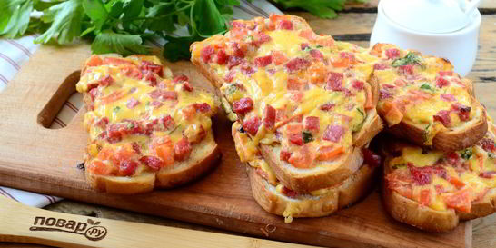 Сочные горячие бутерброды